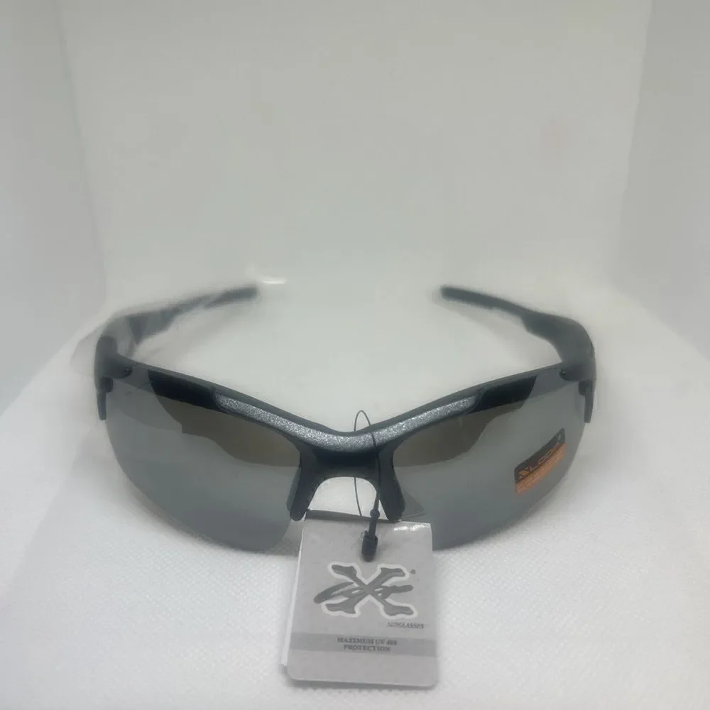 X-Loop Wrap Semi-Rimless Mens Shades Sunglasses